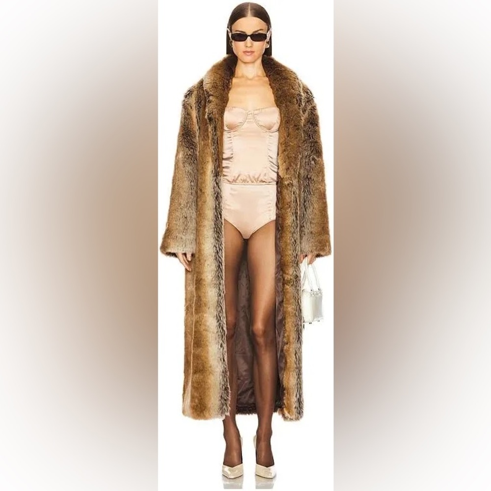 Luxury Brown Teddy Coat - Women’s Long Faux Fur Jacket